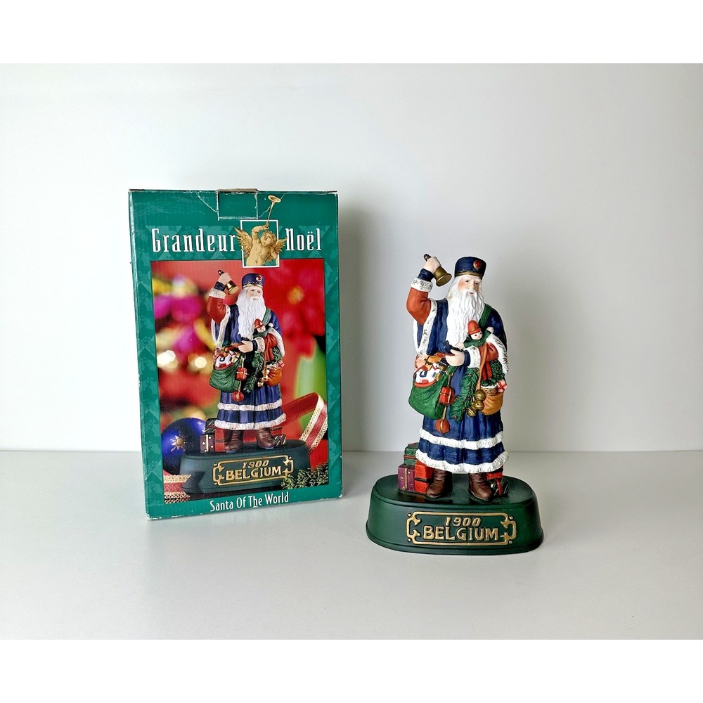 Grandeur Noel Santa of the World Hand Painted Olde World 1900 Belgium‎ With Box